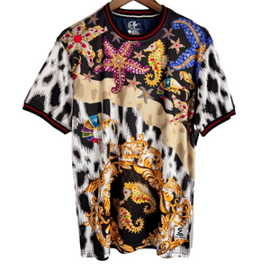 Elite Premium Denim Royalty Sea Short Sleeve T-Shirt Men’s Large